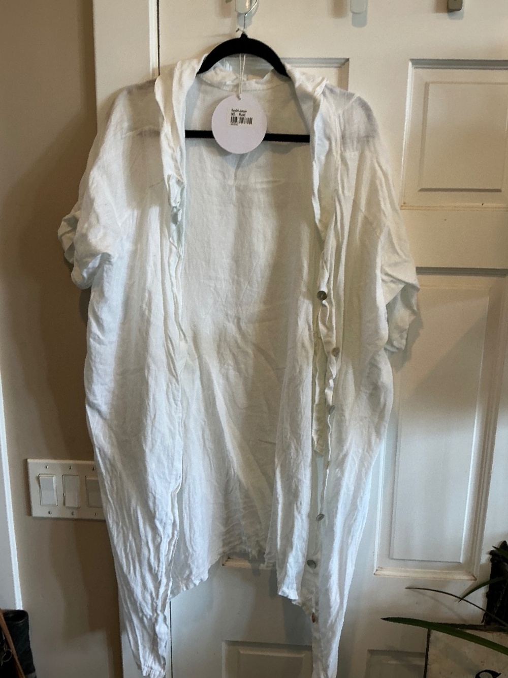 Princess Polly linen open blouse or tunic. New with tags.  oversized